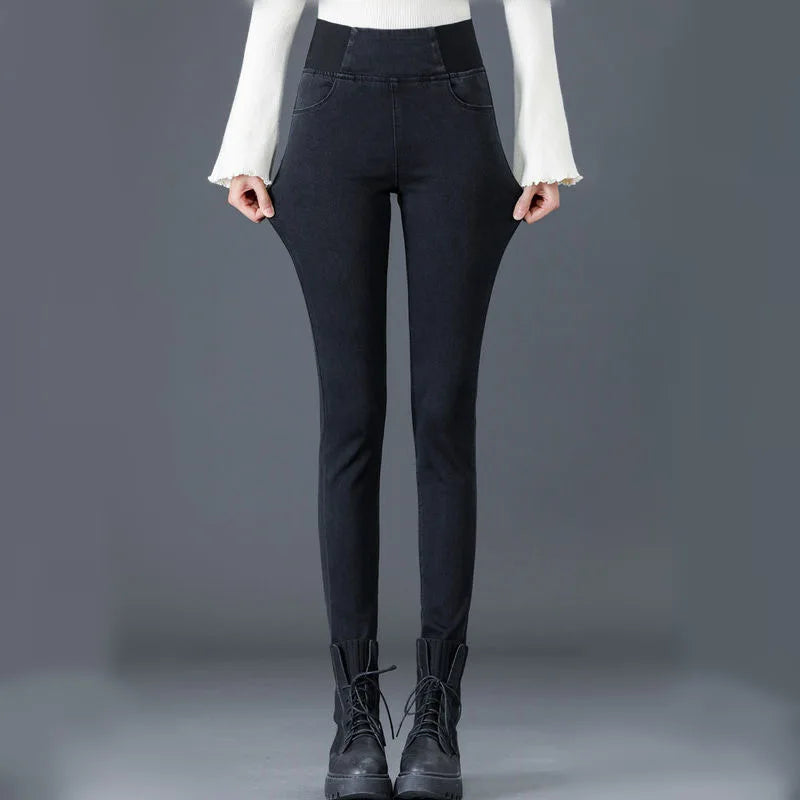 Oversize High Waist Skinny Jeans for Women