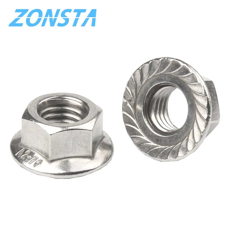 304 Stainless Steel Hexagon Flange Locknuts