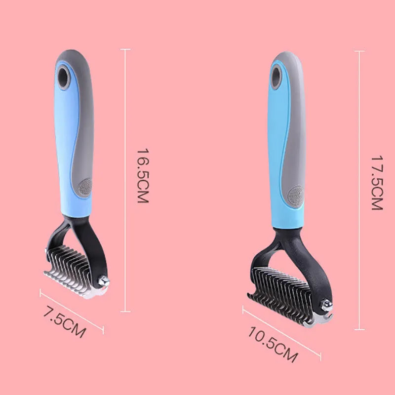 Double-Sided Pet Grooming Brush Tool
