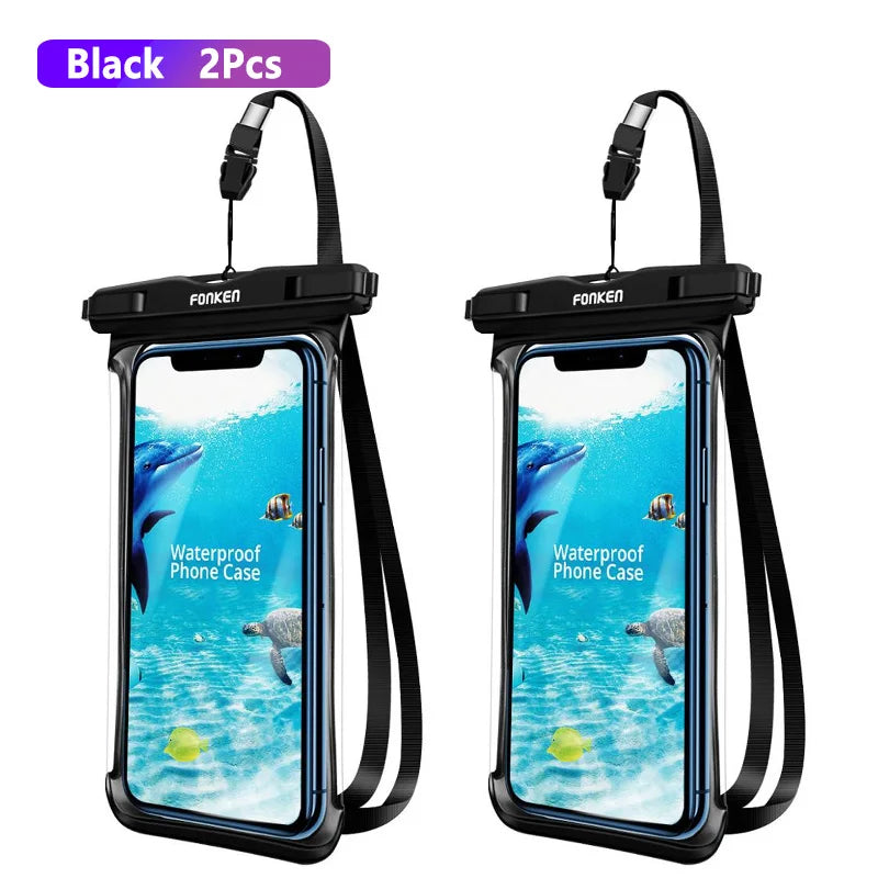 Underwater Snow Rainforest Dry Bag Swimming Pouch Big Waterproof Phone Case