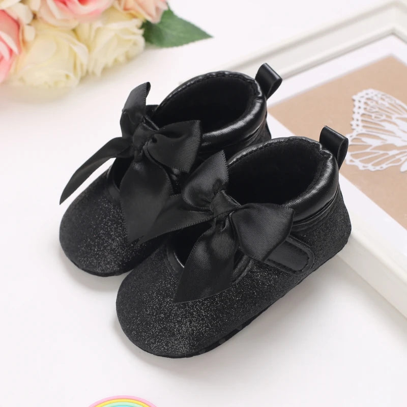 Chaussures bébé nouveau-né roses antidérapantes