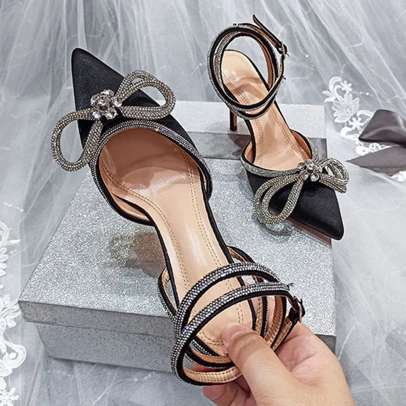 Women's Glitter Rhinestones High Heels Sandals