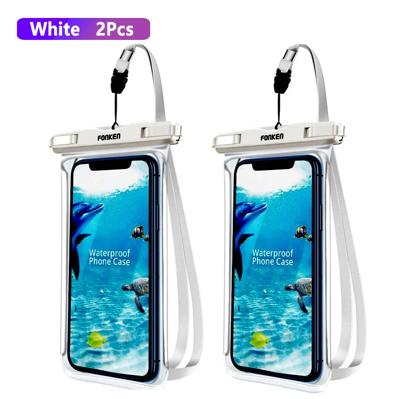 Underwater Snow Rainforest Dry Bag Swimming Pouch Big Waterproof Phone Case