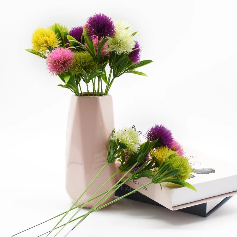 10pcs Artificial Dandelion Bouquets for Wedding and Home Decor