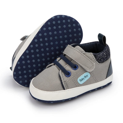 Bequeme High-Top-Sneakers aus Baumwolle mit weicher Sohle und rutschfester Sohle für Babys