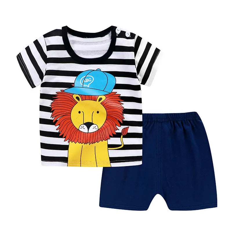 Ensemble de survêtement de sport pour bébé garçon avec t-shirt et short