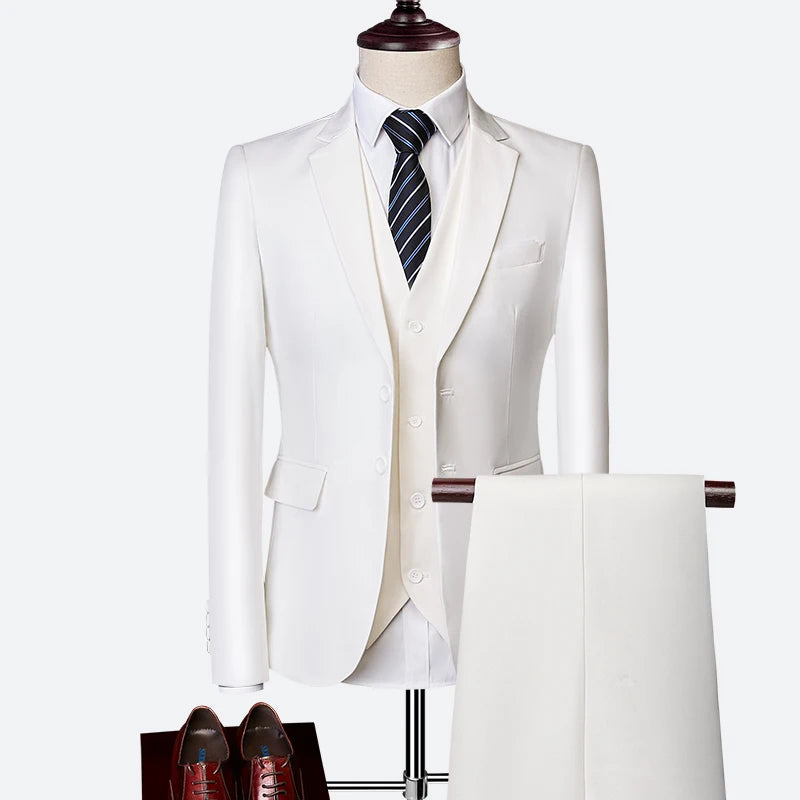 Men's 3-Piece Slim Fit Wedding Suit