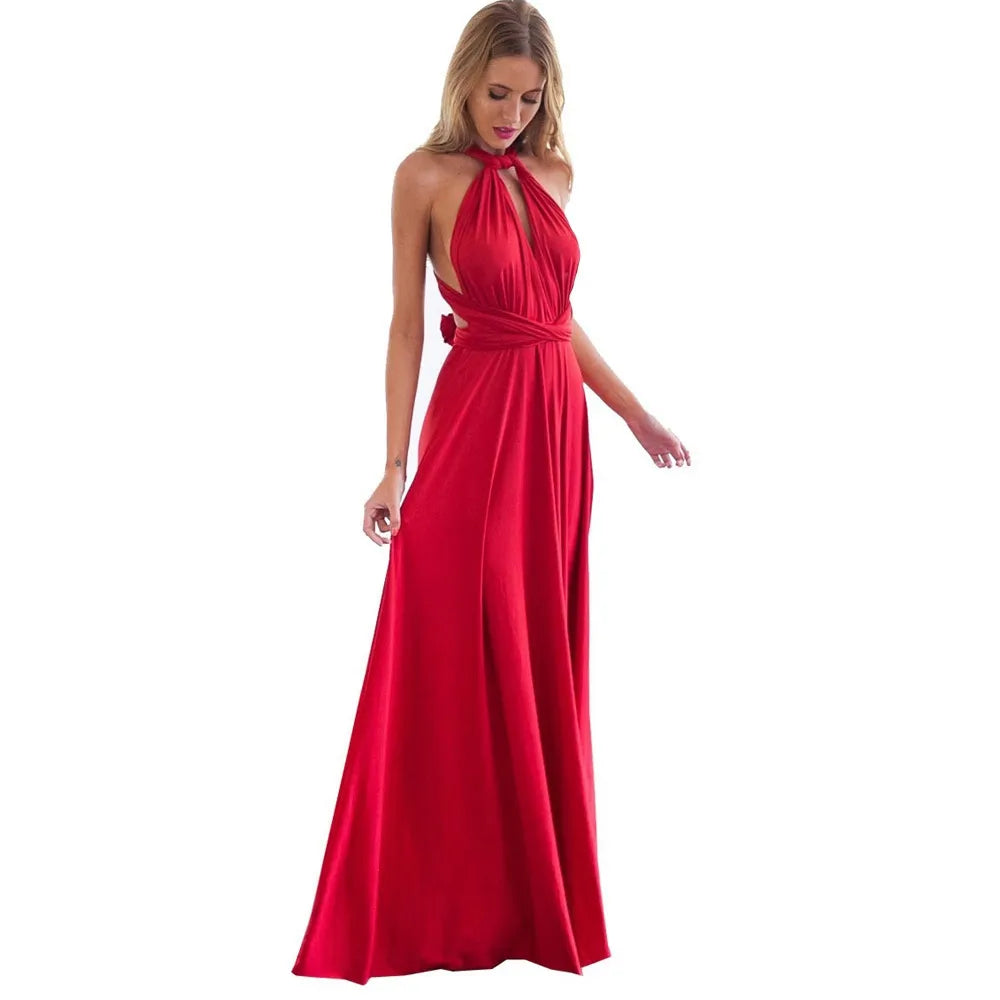 Sexy, wandelbares Multiway-Maxikleid im Boho-Stil