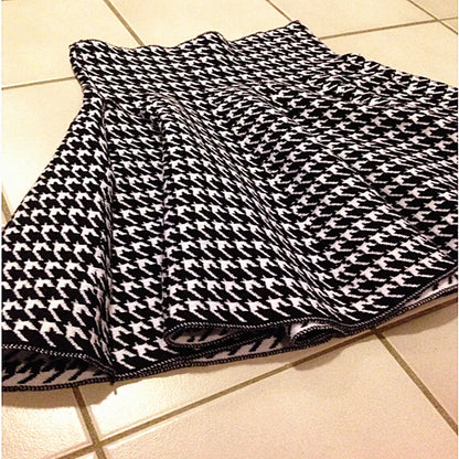 Korean Woolen Knit Pleated Midi Skirt