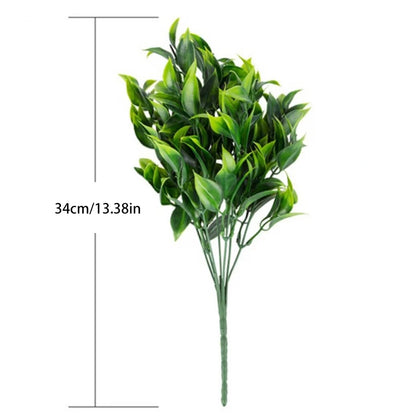 7 Branches Green Artificial Eucalyptus Plant Decor