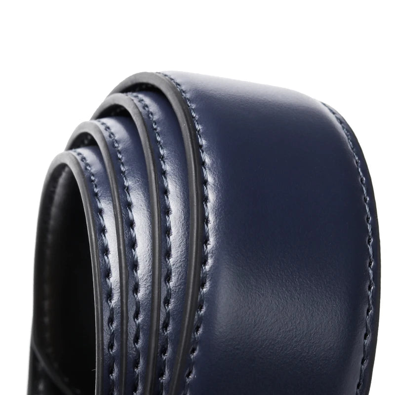 Ceinture Réversible En Cuir Pour Jeans Pour Homme Bleue Et Noire