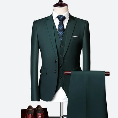 Men's 3-Piece Slim Fit Wedding Suit