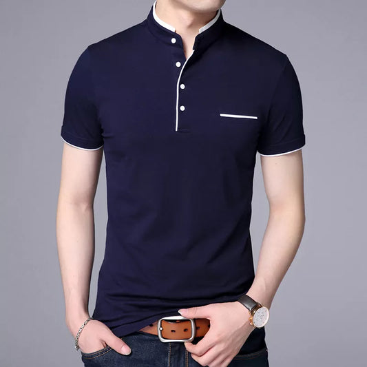 Men's Polo T Shirt - Men's Solid Color Clothes