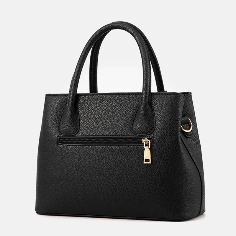 Sac à bandoulière en cuir PU pour femme – Grand sac fourre-tout pour femme