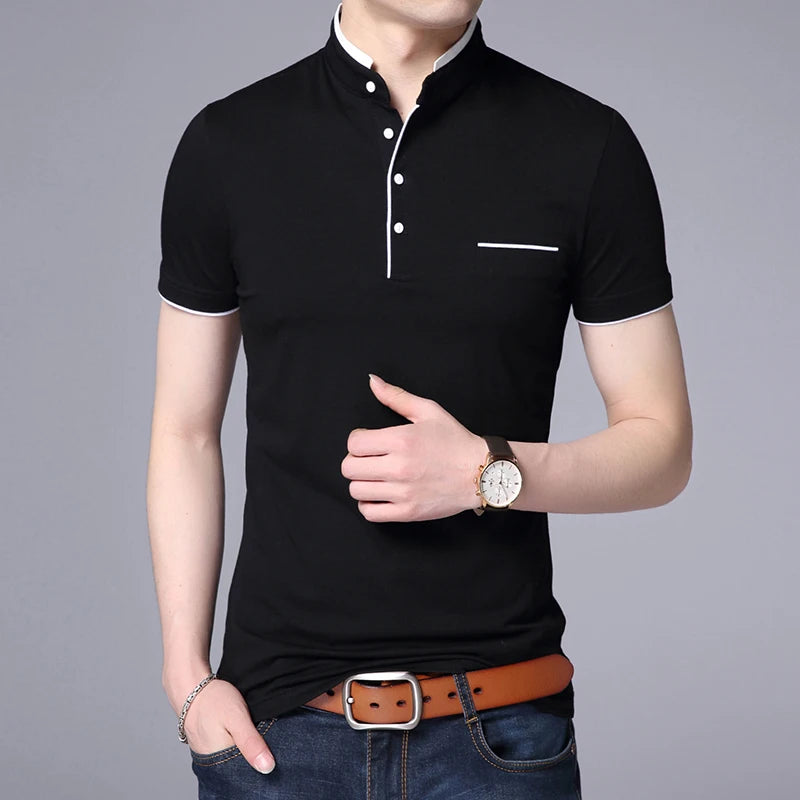 Men's Polo T Shirt - Men's Solid Color Clothes