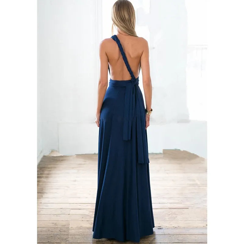 Sexy, wandelbares Multiway-Maxikleid im Boho-Stil