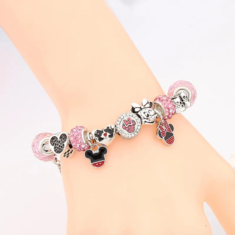 Charm-Armbänder mit Kristallperlen für Damen