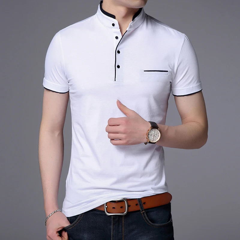 Men's Polo T Shirt - Men's Solid Color Clothes