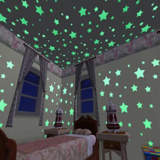Luminous Stars Wall Stickers Kids' Room Glow