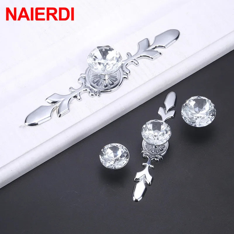 Luxury Diamond Crystal Cabinet Handles