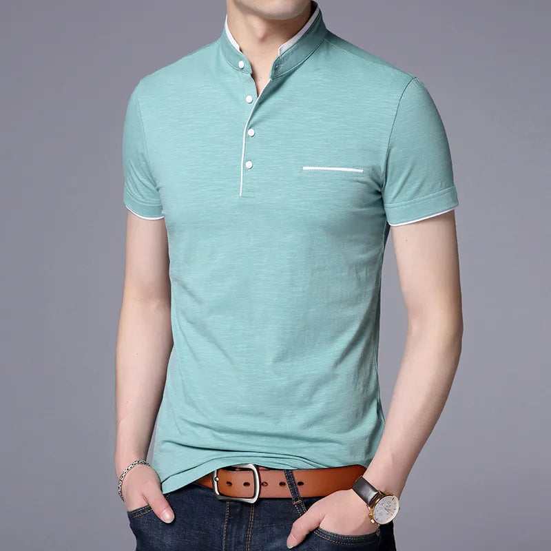 Men's Polo T Shirt - Men's Solid Color Clothes