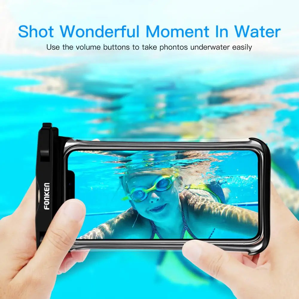 Underwater Snow Rainforest Dry Bag Swimming Pouch Big Waterproof Phone Case