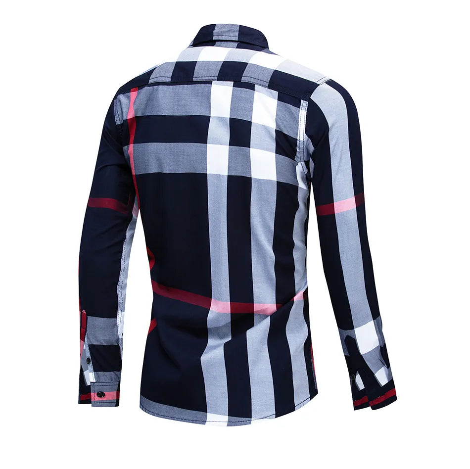 Long Sleeve Casual Men Slim Fit Shirts