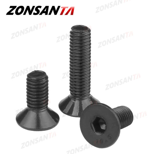 ZONSANTA Carbon Steel Flat Head Countersunk Screw Set