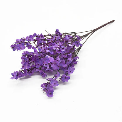 Fleurs artificielles de gypsophile en soie rose en petits bouquets