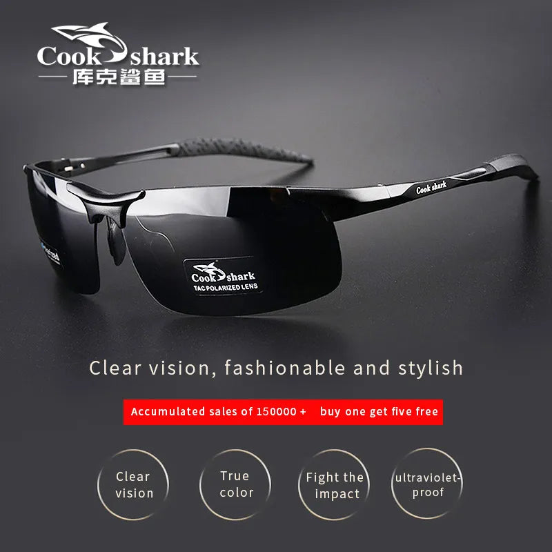 Aluminum Magnesium HD Polarized Driving Sunglasses