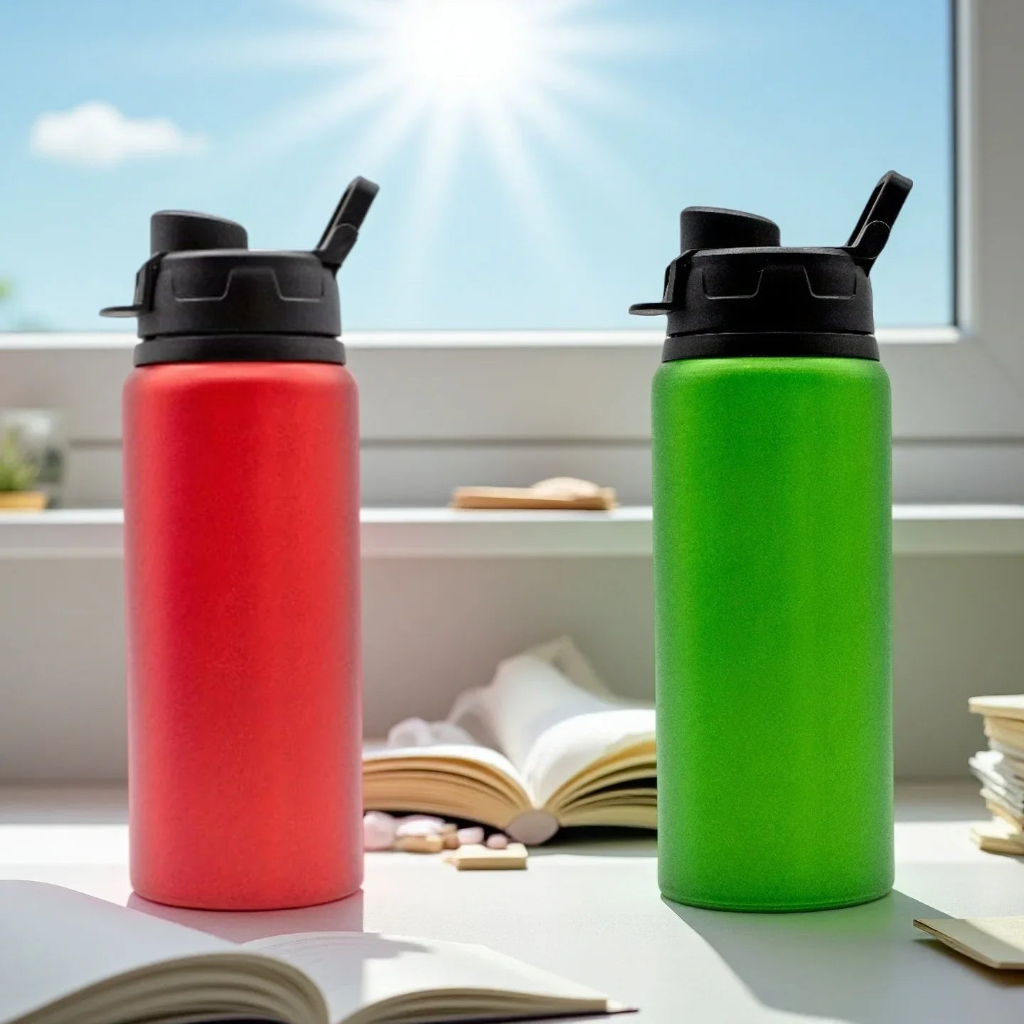 Handheld FlipCover Sports Water Bottle
