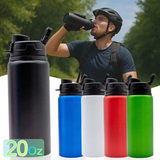 Handheld Flip Cover Sports Water Bottle