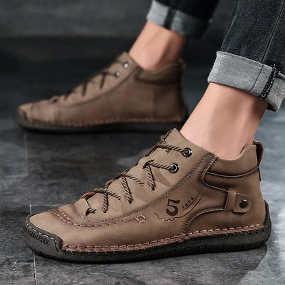 Handmade Leather Casual Men Winter Shoes