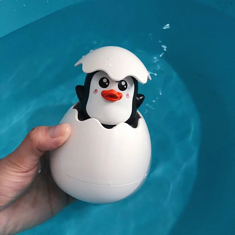 Baby-Badespielzeug – süßes Enten-Pinguin-Ei für Kinder