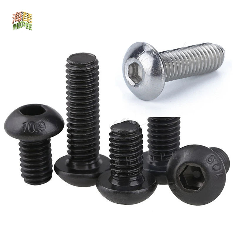 Black Grade 10.9 Stainless Steel Allen Bolt Set