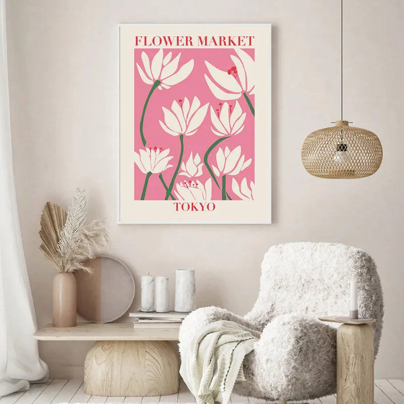 Matisse Leinwand-Blumenmarkt-Poster, Wandkunst