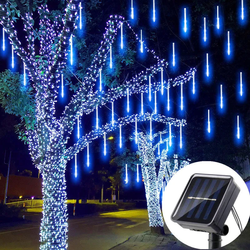 Guirlandes lumineuses solaires étanches à LED