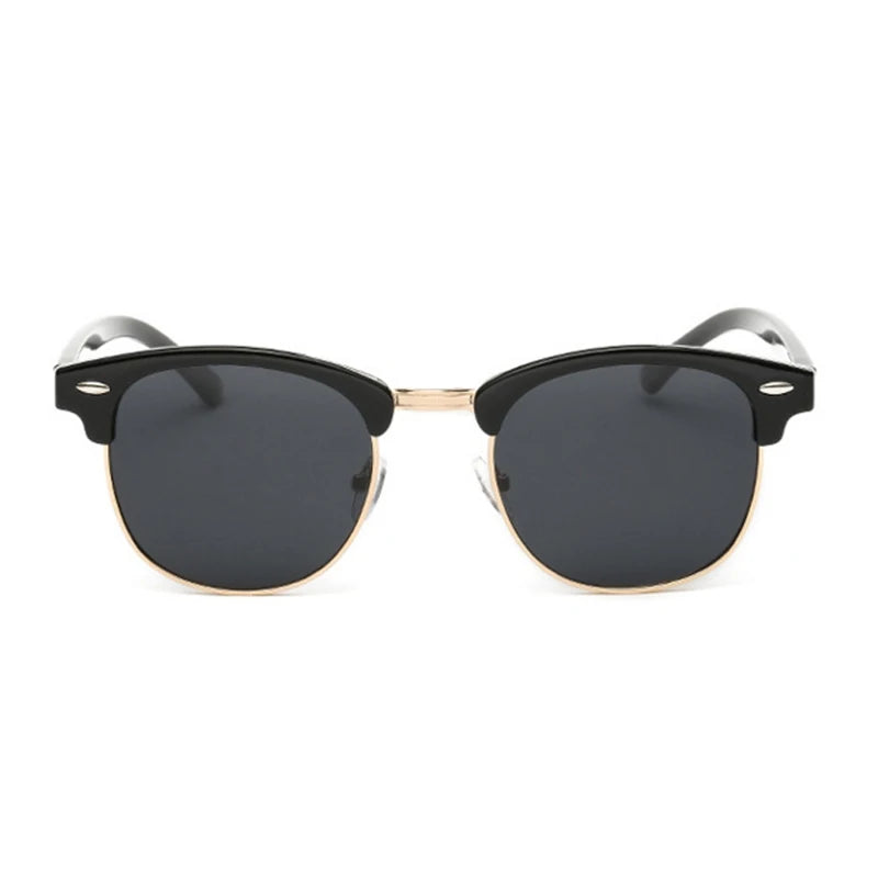 Polarisierte UV400 Retro-Nietensonnenbrille