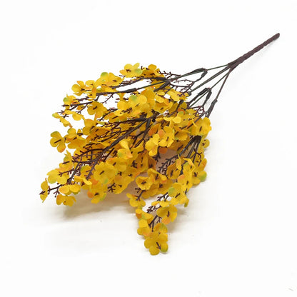 Fleurs artificielles de gypsophile en soie rose en petits bouquets