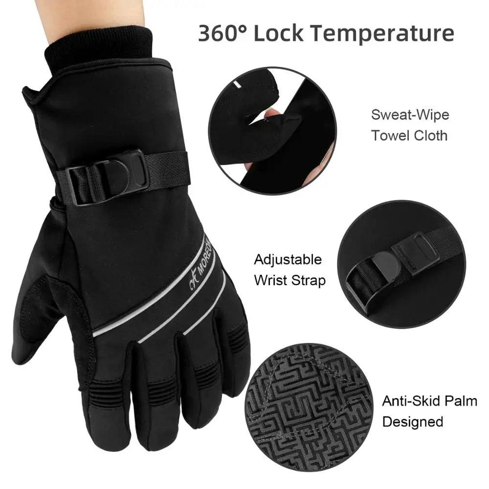 Waterproof Ski Gloves with Thinsulate Insulation