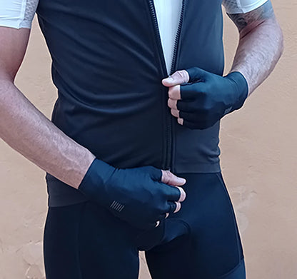 Gants de vélo VTT unisexes respirants à demi-doigts
