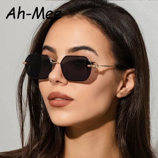 Retro Metal Polygon Unisex Sunglasses