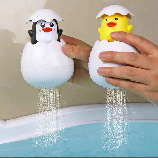 Jouet de bain pour bébé - Oeuf de pingouin canard mignon pour enfants