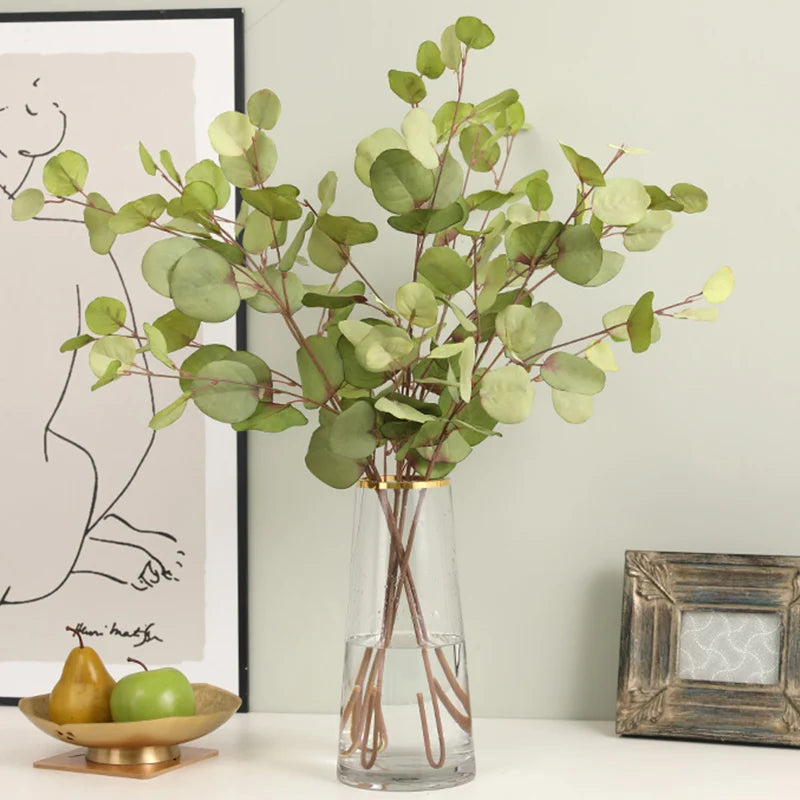 Autumn Silk Eucalyptus Long Branch Faux Plants