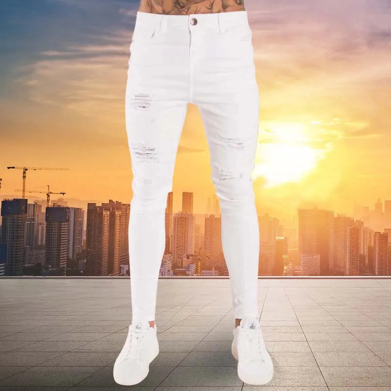 Neue Hip Hop Skinny Jeans für Herren