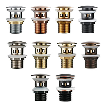 Bouchon de vidange escamotable pour lavabo de salle de bain