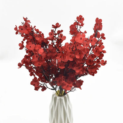 Fleurs artificielles de gypsophile en soie rose en petits bouquets