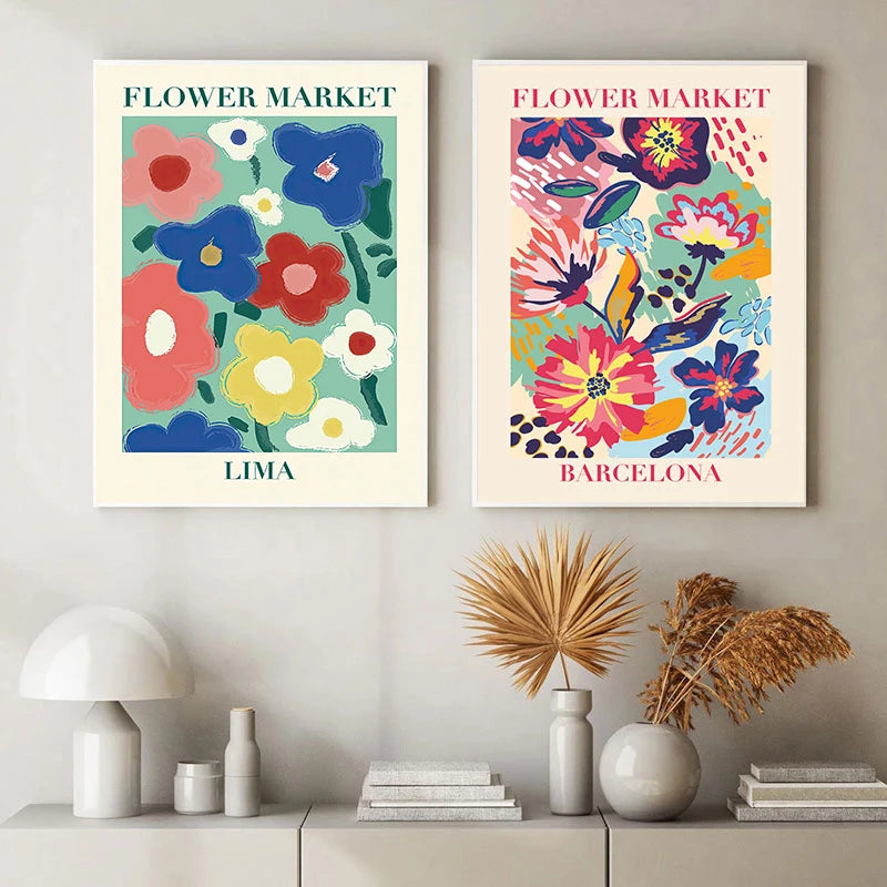 Matisse Leinwand-Blumenmarkt-Poster, Wandkunst