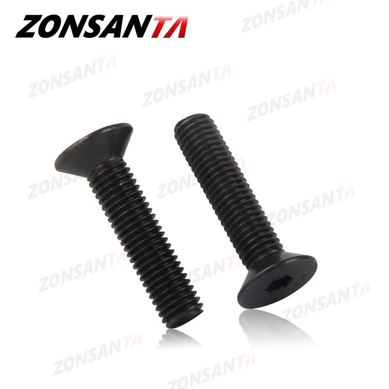 ZONSANTA Carbon Steel Flat Head Countersunk Screw Set