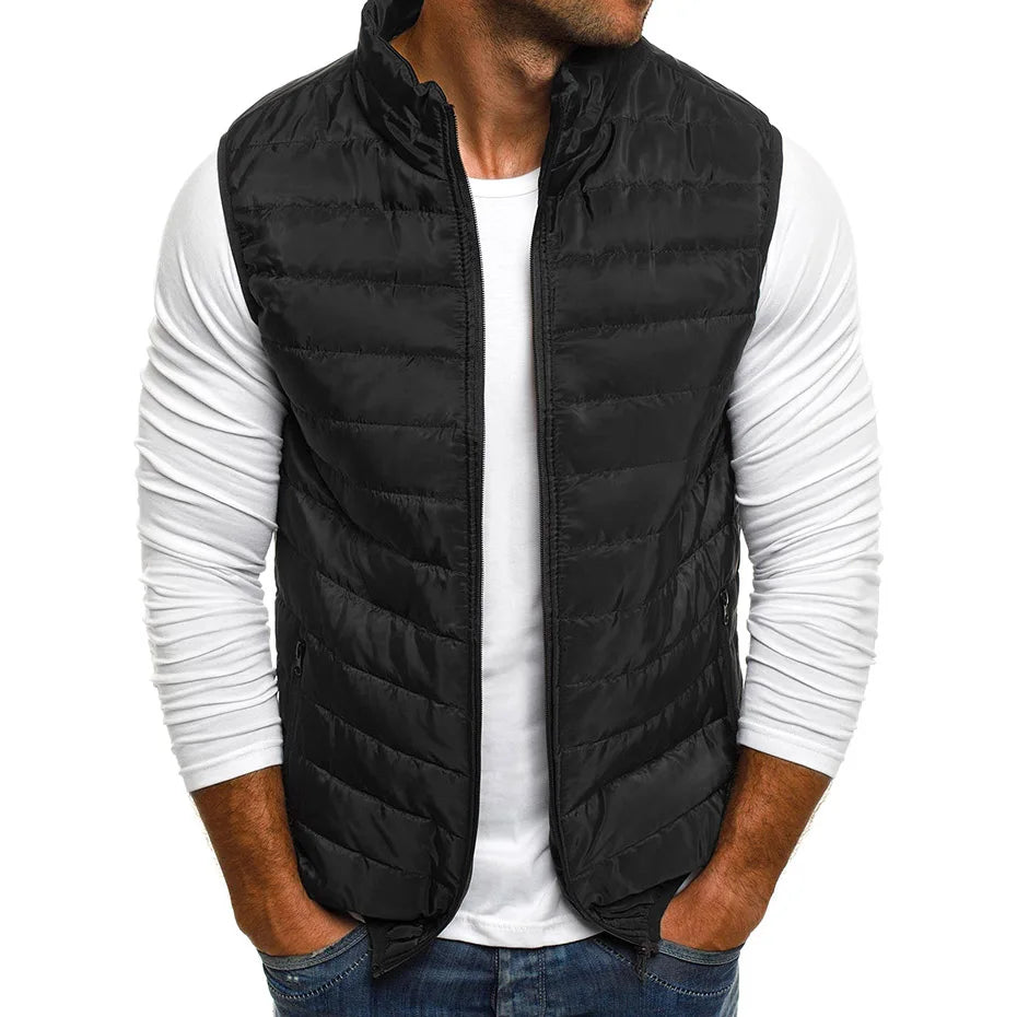 Men's 5XL Cotton-Padded Sleeveless Vest